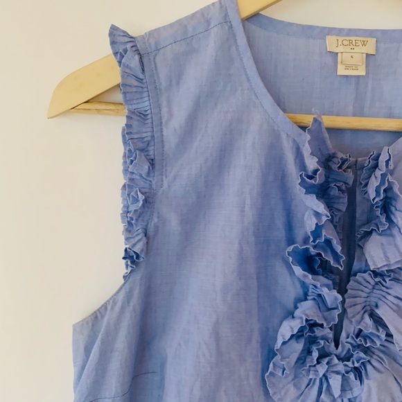 J CREW | Ruffle detail Sleeveless Blouse - Picture 6 of 11